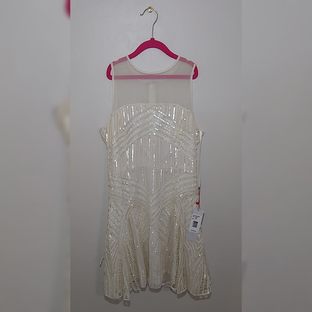 Gorgeous embellished sequin silk parker dress